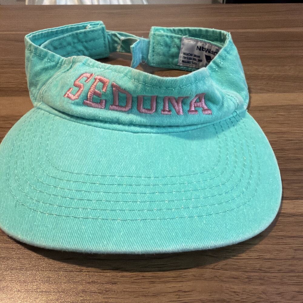 VTG 90s Kaufman Sedona Arizona Visor Hat unisex green Adjustable Cap